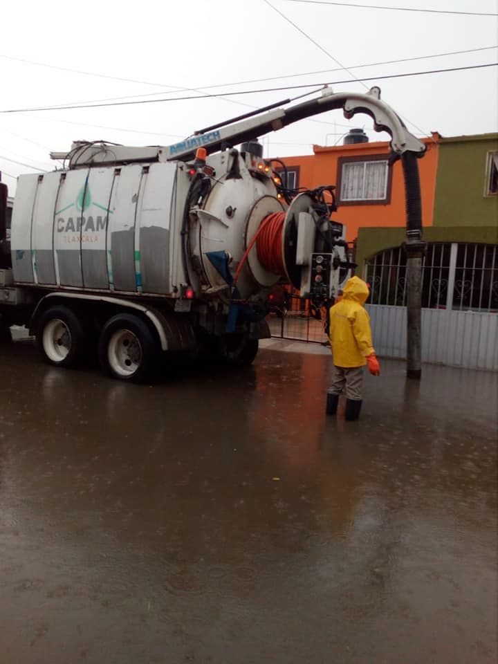 Realiza la CAPAM mantenimiento preventivo en esta temporada de lluvias .